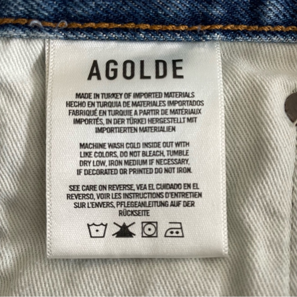 AGOLDE Parker Vintage Cutoff Denim Shorts - Excellent Pre-Loved Condition, 30 - Picture 10 of 16